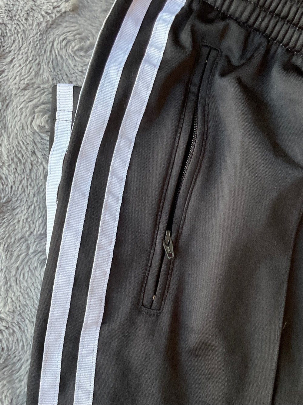 adidas Black & White 3-Stripe Track Jacket and Joggers Set - Picture 3 of 9